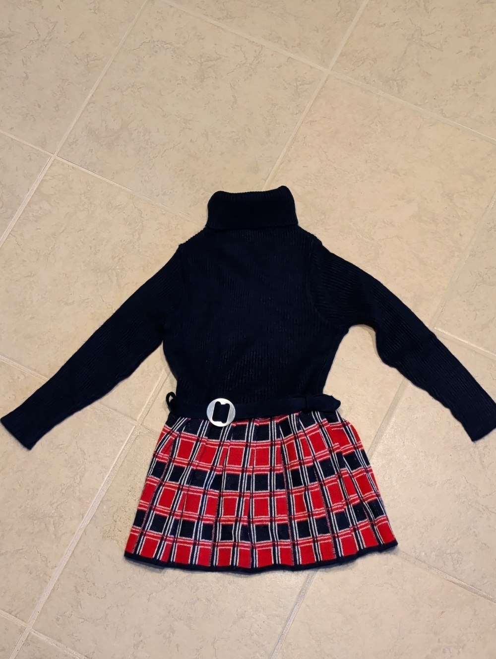 Sears Vintage Turtleneck Long Sleeve Sweater Dress